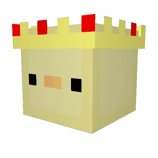 TheKingButter Minecraft avatar head, 3D render