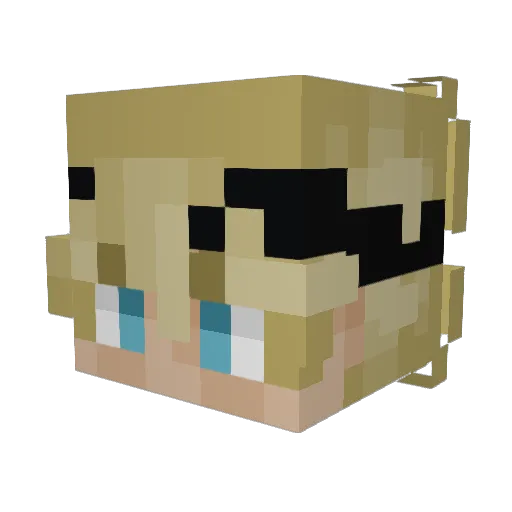 TheKingCobraJoe Minecraft avatar head, 3D render