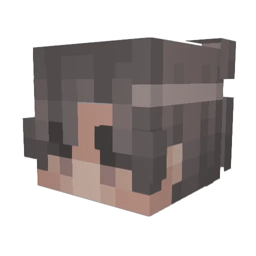 TheKingDaddy Minecraft avatar head, 3D render