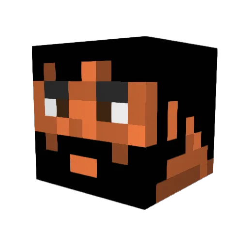 TheKingDrogo Minecraft avatar head, 3D render