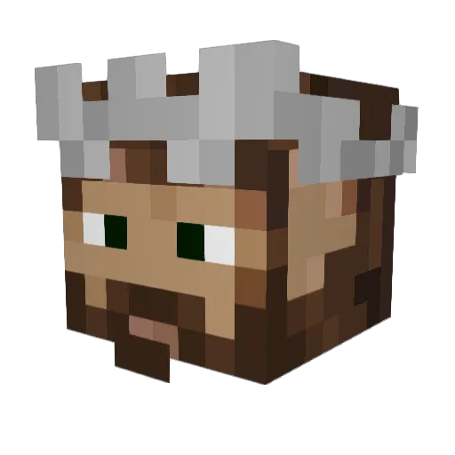 TheKingJannik Minecraft avatar head, 3D render