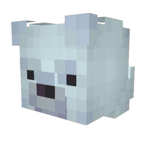 TheKingMount_yt Minecraft avatar head, 3D render