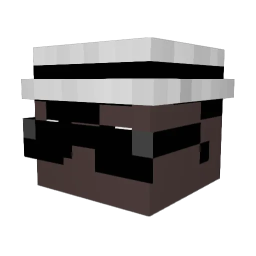 TheKingNahash Minecraft avatar head, 3D render