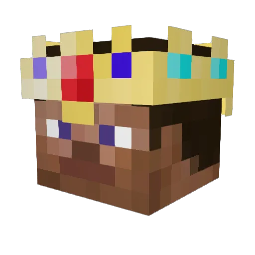 TheKingOfEngland Minecraft avatar head, 3D render