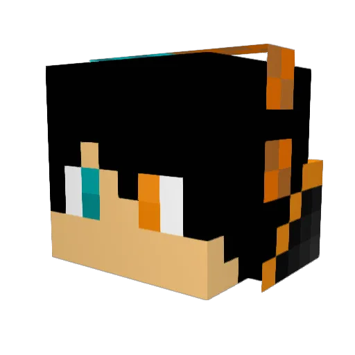 TheKingOfMC1 Minecraft avatar head, 3D render
