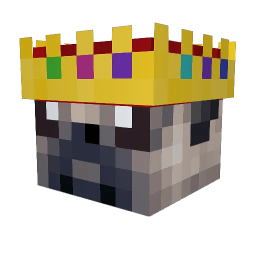 TheKingOfPugs Minecraft avatar head, 3D render