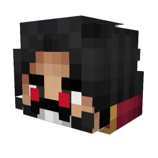 TheKingRoger Minecraft avatar head, 3D render