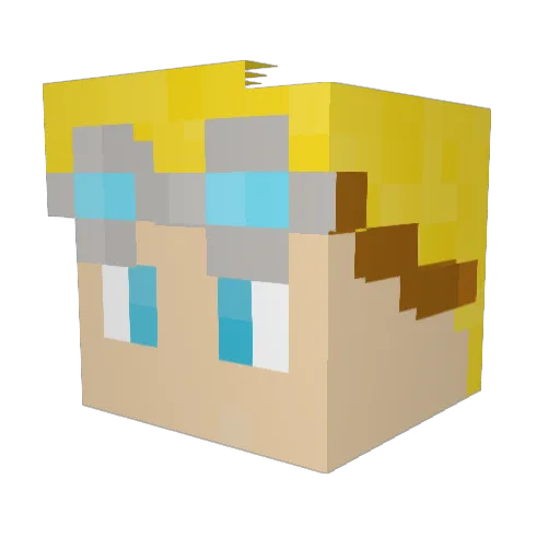 TheKingSbt Minecraft avatar head, 3D render