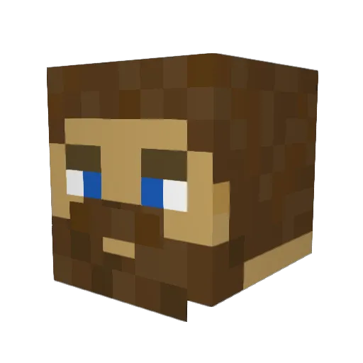 TheKing_Bee Minecraft avatar head, 3D render