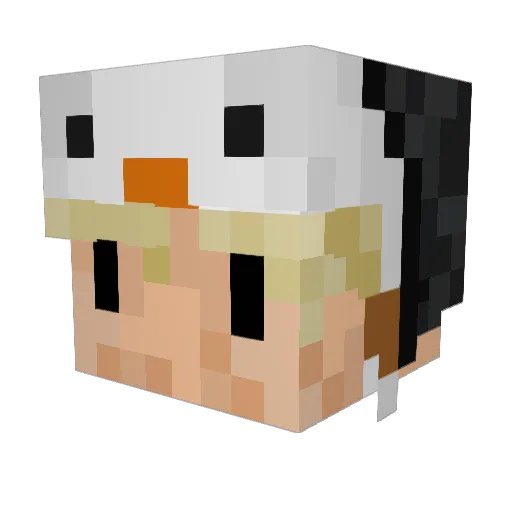 TheKing_T Minecraft avatar head, 3D render
