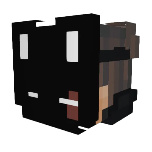 TheKingsShield Minecraft avatar head, 3D render