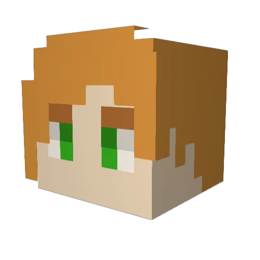 TheKislhak Minecraft avatar head, 3D render