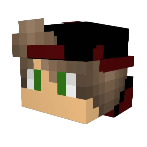 TheKiszor Minecraft avatar head, 3D render