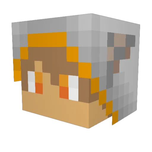 TheKiteRunner Minecraft avatar head, 3D render