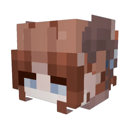 TheKittyLady02 Minecraft avatar head, 3D render