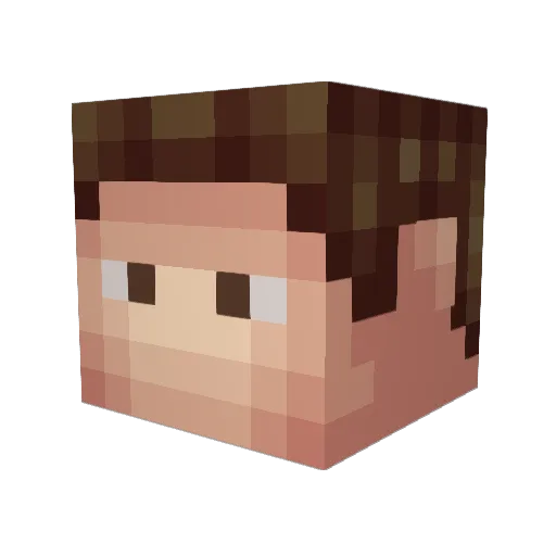 TheKlanMan Minecraft avatar head, 3D render