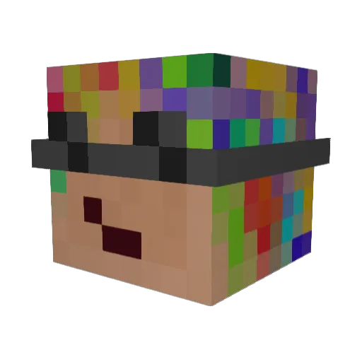 TheKlikluk Minecraft avatar head, 3D render