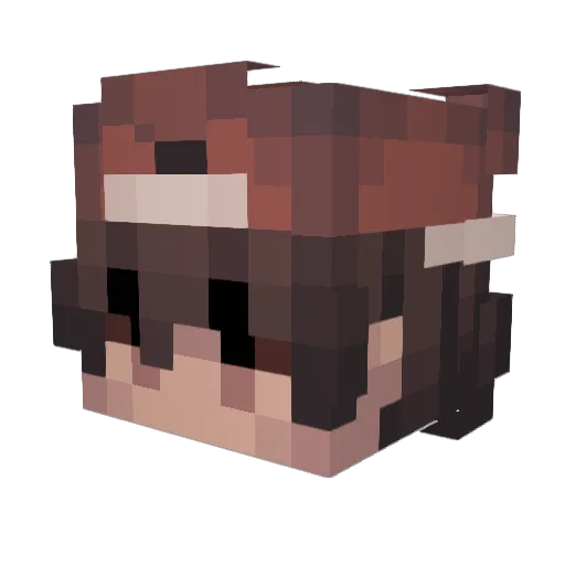 TheKme Minecraft avatar head, 3D render