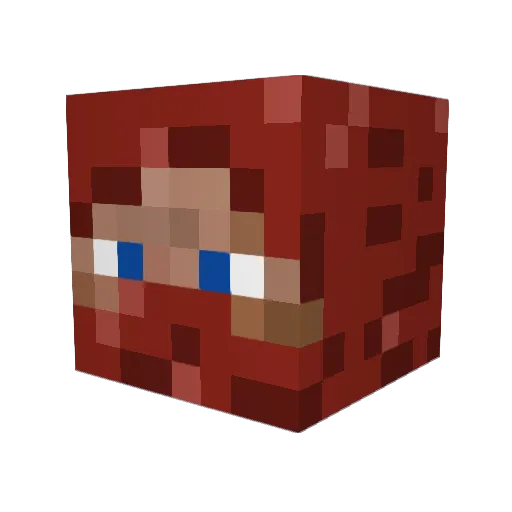 TheKnappen Minecraft avatar head, 3D render