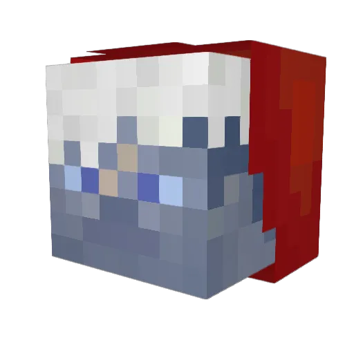 TheKnight_Plays Minecraft avatar head, 3D render