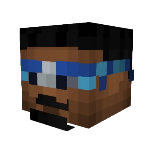 TheKnightsOfGrey Minecraft avatar head, 3D render