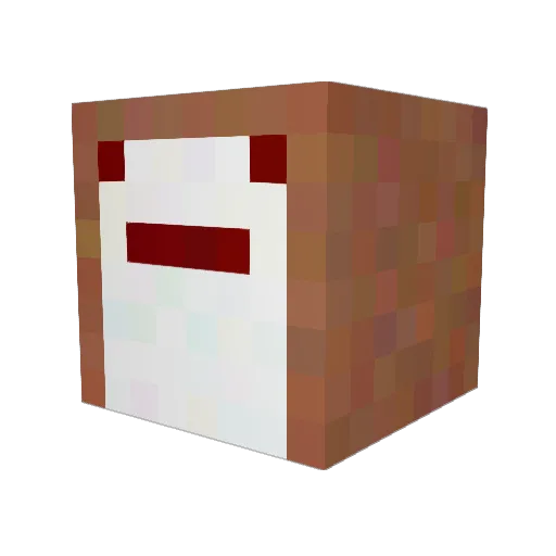 TheKnownMan Minecraft avatar head, 3D render