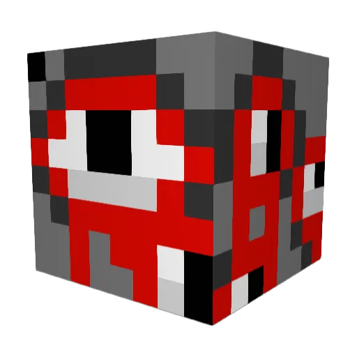 TheKnull1 Minecraft avatar head, 3D render