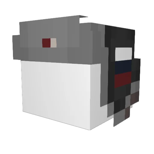 TheKobb Minecraft avatar head, 3D render