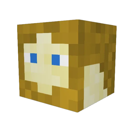 TheKoboldGod Minecraft avatar head, 3D render