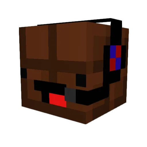 TheKrazyBeast Minecraft avatar head, 3D render