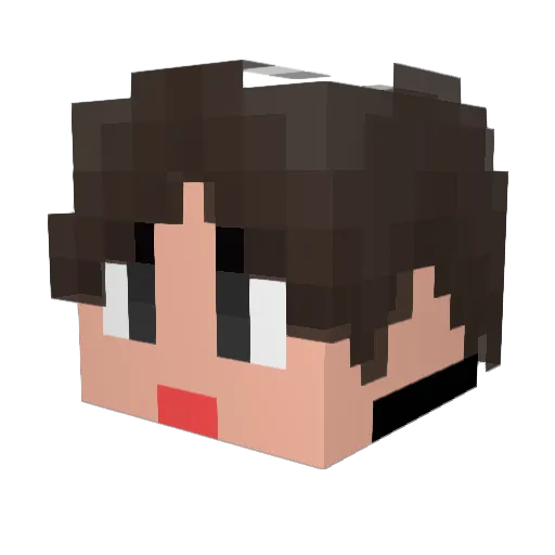 TheKronborgV3 Minecraft avatar head, 3D render
