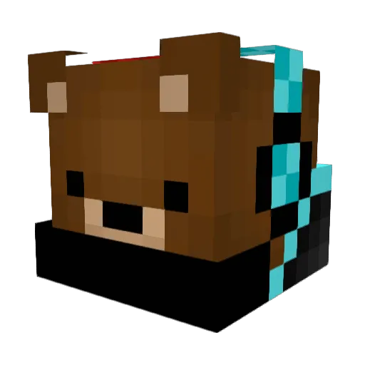 TheKruser102 Minecraft avatar head, 3D render
