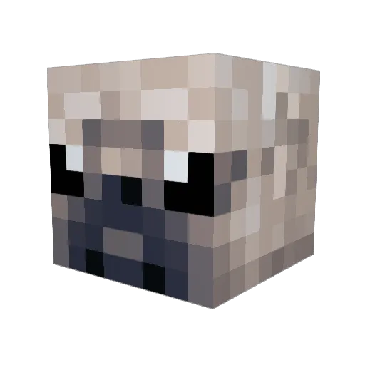 TheKryptoKing Minecraft avatar head, 3D render