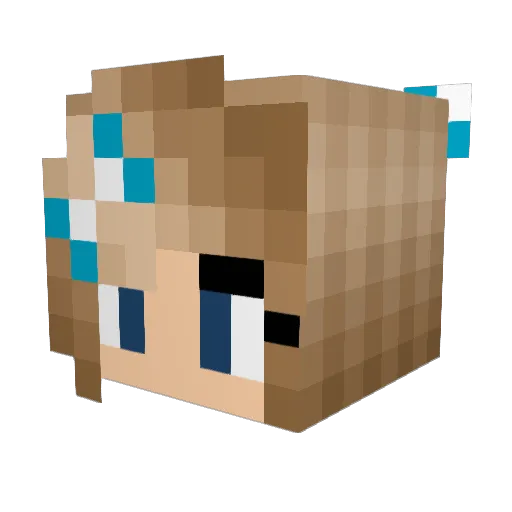 TheKubiak Minecraft avatar head, 3D render