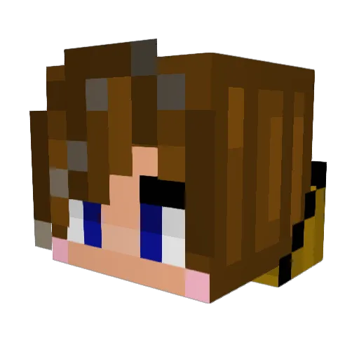 TheKungWhoLived Minecraft avatar head, 3D render