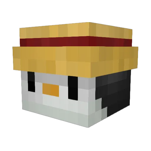 TheKvo Minecraft avatar head, 3D render