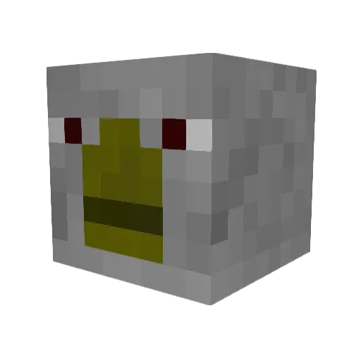 TheLB0strich11 Minecraft avatar head, 3D render