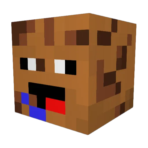 TheLBiscoito Minecraft avatar head, 3D render