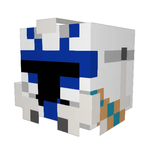 TheLPD1453 Minecraft avatar head, 3D render