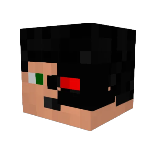 TheLTU Minecraft avatar head, 3D render
