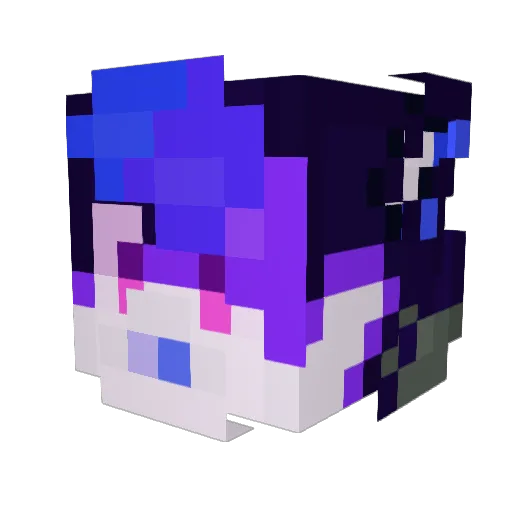 TheLab Minecraft avatar head, 3D render