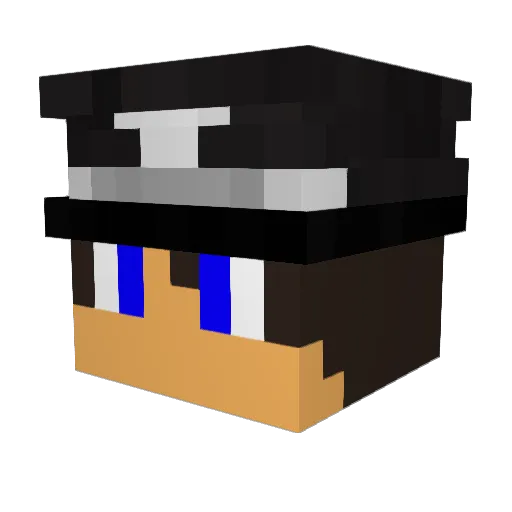TheLabRatz Minecraft avatar head, 3D render