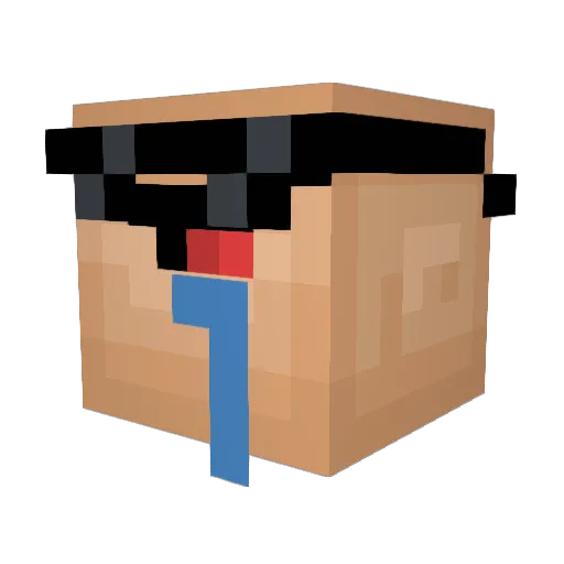 TheLadderson Minecraft avatar head, 3D render