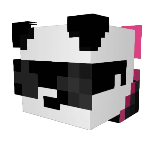 TheLadyLaura Minecraft avatar head, 3D render