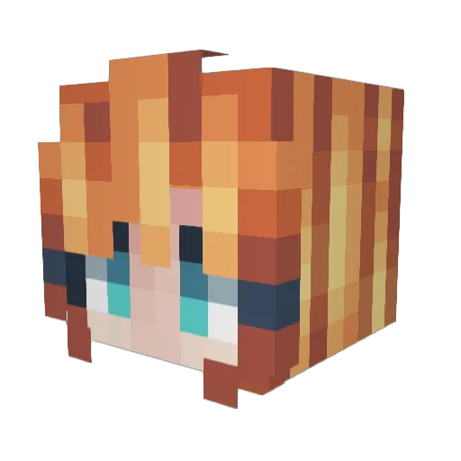 TheLadyOfRohan Minecraft avatar head, 3D render