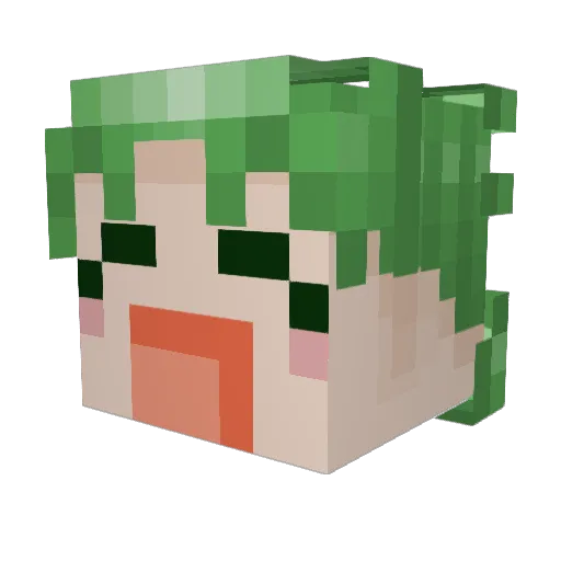 TheLaffingBuddha Minecraft avatar head, 3D render