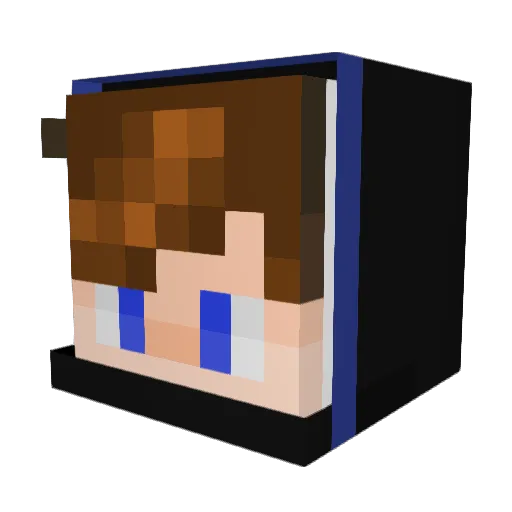 TheLamaMag Minecraft avatar head, 3D render