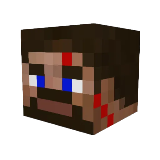 TheLampshadey Minecraft avatar head, 3D render