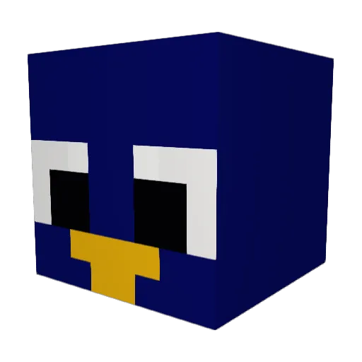 TheLarry9 Minecraft avatar head, 3D render