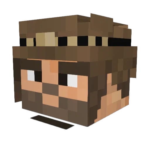 TheLastArray Minecraft avatar head, 3D render